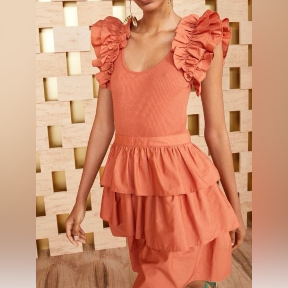 Ulla Johnson Hanna Mini Ruffle Dress